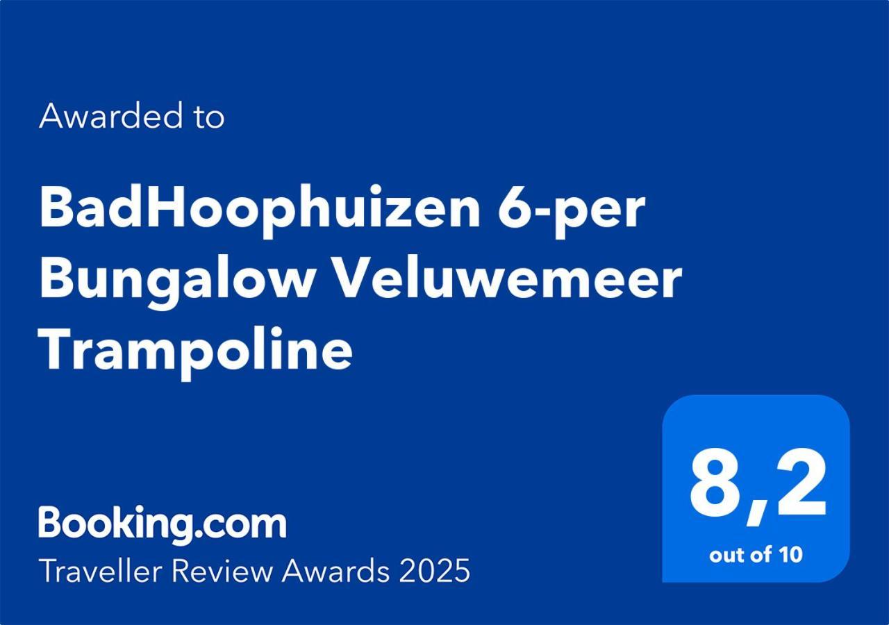 Badhoophuizen 6-Per Bungalow Veluwemeer Trampoline Hulshorst Exterior photo